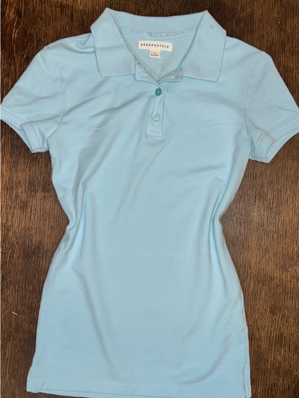Aeropostale Light Blue Short Sleeve Polo